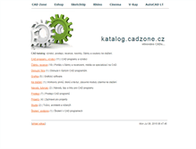 Tablet Screenshot of katalog.cadzone.cz